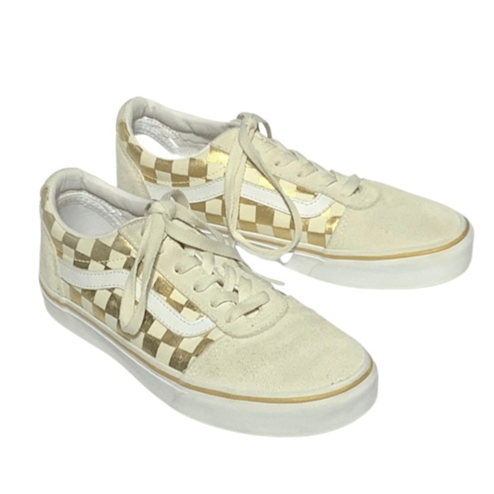Vans Old Skool Gold Checkerboard Sneakers
